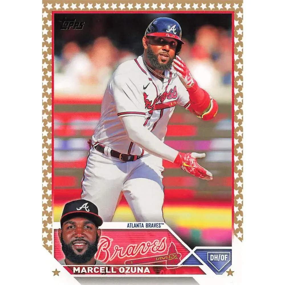2023 Topps Gold Star Marcell Ozuna #125 Atlanta Braves